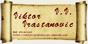Viktor Vraštanović vizit kartica